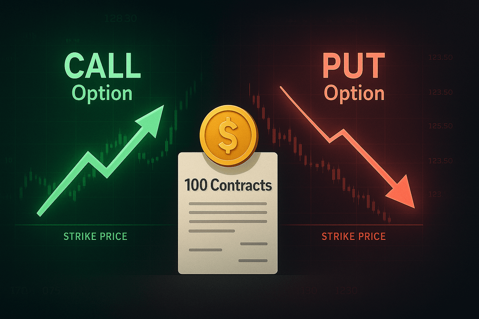 Call vs Put options chart
